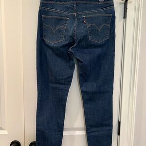 Levi's Women's Blue Jeans, Pull On, Stretch, Dark Blue, sz 8